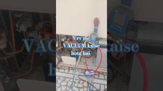 Mitsubishi vrf nicron vaccum kaise hota hai #hvac #airconditioning  #vrvvaccum