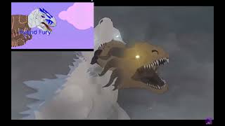 reacting to King Ghidorah vs shimo by Slick