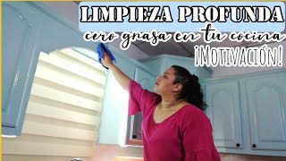 RUTINA DE LIMPIEZA PROFUNDA 🧽 |NO MÁS GABINETES CON GRASA 💯 |MOTIVACIÓN EXTREMA ✔️