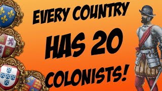 EU4 Everyone Gets 20 Colonists - Timelapse