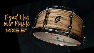 DEMO - Groove Drum Co. Elm over Maple 14x6.5" Snare Drum