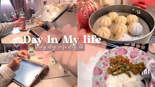 Day in my life 🌞 | Study  vlog, cafe vlog, etc 🍎