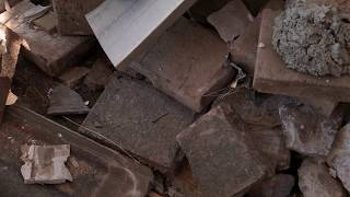 Free 4K Royalty Free Stock Video: Bricks, Rubble, Destruction, Demolition (2)