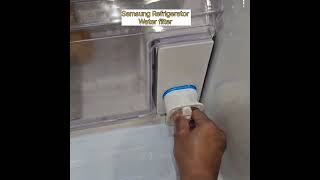 How to Replace Samsung Refrigerator Water filter #Changing water filter