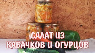 Готовьте побольше! Вкуснейший салат из кабачков и огурцов !