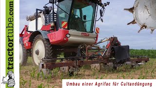 Umbau einer Agrifac für Cultandüngung in der Front durch AS Kühnen