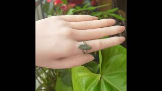 Verdant Rapids Australian Boulder Opal Ring In 925 Sterling Silver #opal #opalring #opaljewelry