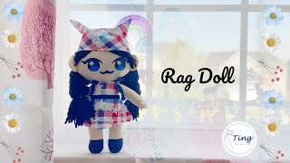 DIY Rag Doll | Step-by-step Tutorial |  Beginner Doll Making | 制作布娃娃