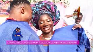 WATCH EXCLUSIVE FOOTAGE OF MISTURA OMOWUNMI AND JAMIU OLADIPUPO ENGAGEMENT CEREMONY