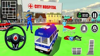 Policeman Ambulance Van Driving - 911 Emergency Rescue Driving Simulator - Andr ...