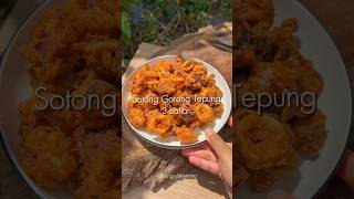 Sotong goreng tepung guna 3 bahan sahaja. Confirm sedap rangup dengan isi sotong yang lembut. Try la