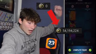 HOW MANY COINS CAN I GET IN *RANDOM TRADING*!! MadFut 23