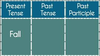 Fall -Present|Past|Past Participle Tense||Verb Forms in english v1 v2 v3