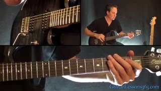 Metallica - Harvester of Sorrow Guitar Lesson Pt. 2 (Riffs)