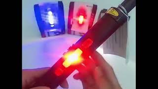 flashing tail lights chargable tail light bicycle tail light with laser  | Shorts Video