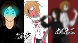 Redrawing my Creepypasta Ocs 7 Years Later | Creepypasta Speedpaint