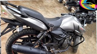 apache RTR160 painting video in tamil/metalic gray mate finish.