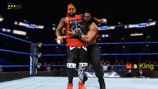 WWE 2k20 Roman Reigns vs Jimmy Uso Full Match on Smackdown Live in Hindi Commentary