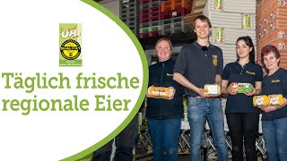 Teamarbeit für täglich frische regionale Eier