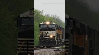 Thoroughbred Power in the Great Sooner State! FAST Norfolk Southern Train in Durant, OK! #shorts