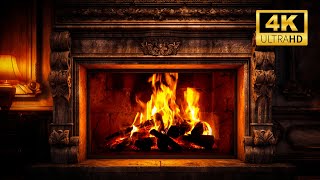 🔥Antique Fireplace White Noise🔥Relaxing Crackling Fire Sounds for Deep Sleep and Stress Relief🔥