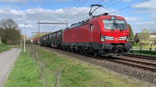 DB 193 335 met containertrein door Holten!