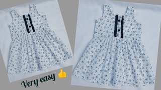 Cute baby frock cutting n stiching/1 to 2 years old baby frock making