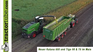 Neuer Fendt Katana 650 mit Tigo 90 XR D und Tigo 75 XR D auf Demotour 2020