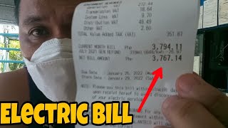 Electric bill ko ngayon January sa aking laundry shop||Mister blues laundry||MR. DAZZAP