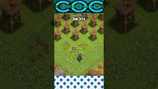 Queen vs Lvl 1 Archer Towers | #coc #shorts | COC Experiments