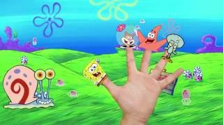 The Finger Family  Sponge Bob Square Pants /Губка Боб  - Family Nursery