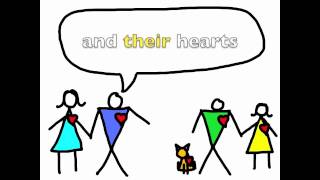 Possessive Adjectives Song -  "My Heart and Your Heart" -  Rockin' English