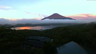 タイムラプスcam30 富士山ライブカメラ2024 08 山中湖高台WebCam