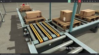 Sorting by Height (Basic) - FACTORY I/O Scene