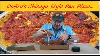 Taste Test Challenge.. Dobro's Chicago style pan pizza..How does it rank?? #dobrospizza