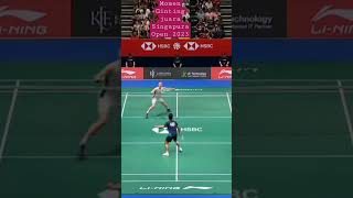 Momen Ginting juara Singapura Open 2023. Juara 2 x berturut-turut di 2022 dan 2023 #video #viral