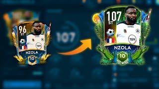 96 👉 107 OVR! SUMMER 🏖 NZOLA IS THE MOST OVERPOWERED CHEAP BEAST STRIKER IN FIFA MOBILE 21!