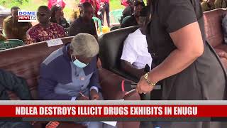 NDLEA destroys 23,721.7948kg of various illicit drugs exhibits in Enugu