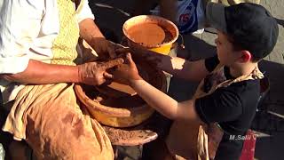 Ukraine Falk Festival. Potter and Boy making a vase -2