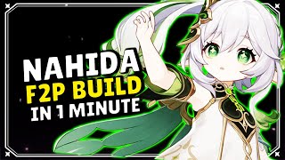 Nahida F2P Build in 1 Minute