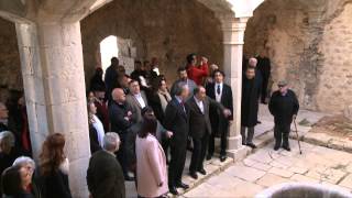 Alberto Fabra en la inauguración de las obras del Real Monasterio de Santa María de la Valldigna