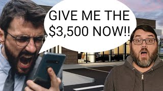 Scammer Demands I Pay A Huge $3500 Fee!!!