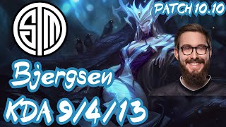 TSM Bjergsen LISSANDRA vs SYLAS MID - NA CHALLENGER - PATCH 10.10