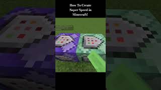 How To Create Super Speed in Minecraft! #minecraft #gaming