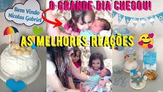 CHEGOU O GRANDE DIA | CONHECENDO O BEBÊ + REAÇÃO DAS MENINAS | BOAS VINDAS - Jay Fonseca Oficial