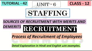 [42] Recruitment | Sources of Recruitment | Recruitment Process | {Ch-6}