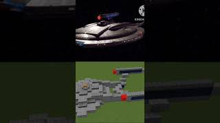 Star Trek Ships in Minecraft #minecraftshorts #startrek