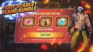 FREE FIRE NEW FADED WHEEL NEW EVENT | I GOT SCARLET FLAME  BUNDLE IN NEW FADED WHEEL  EVENT  |