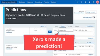 Auto Suggestions vs Predictions in Xero