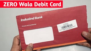 indusind Bank Debit Card Unboxing Zero Balance Account Wala ATM Debit Card #debitcard #atmcard